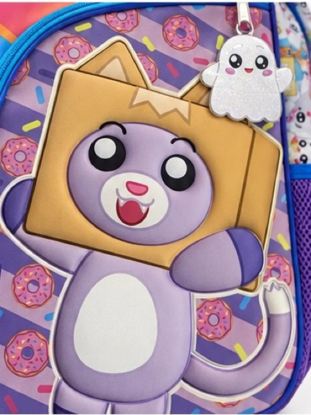 Lankybox Kids Purple Cartoon Gold Star Collection Backpack